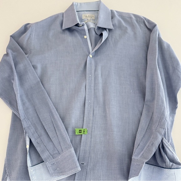 Ted Baker Blue Formal Dress Shirt Cotton